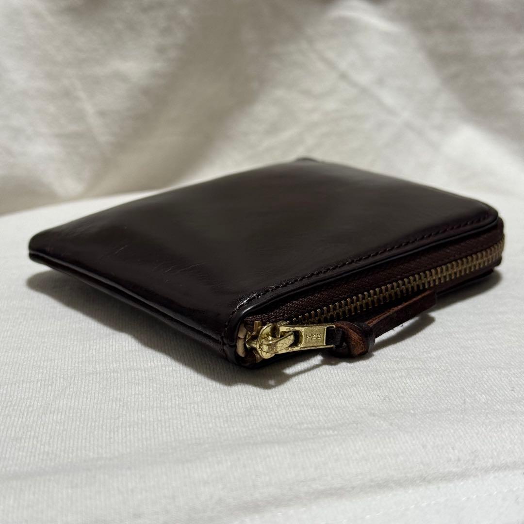 【TM】ポーター　L字ファスナー財布　ダークブラウン レザー ケース