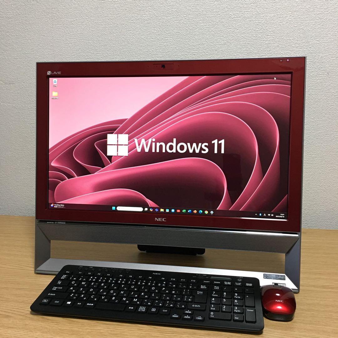 NEC 地デジ 一体型 デスクトップ 8Gメモリ 新品SSD 21.5'モニター