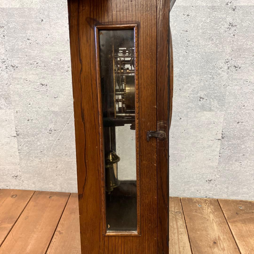 アンティーク 精工舎 スリゲル型 節硝子 TRADE MARK ゼンマイ式 時計