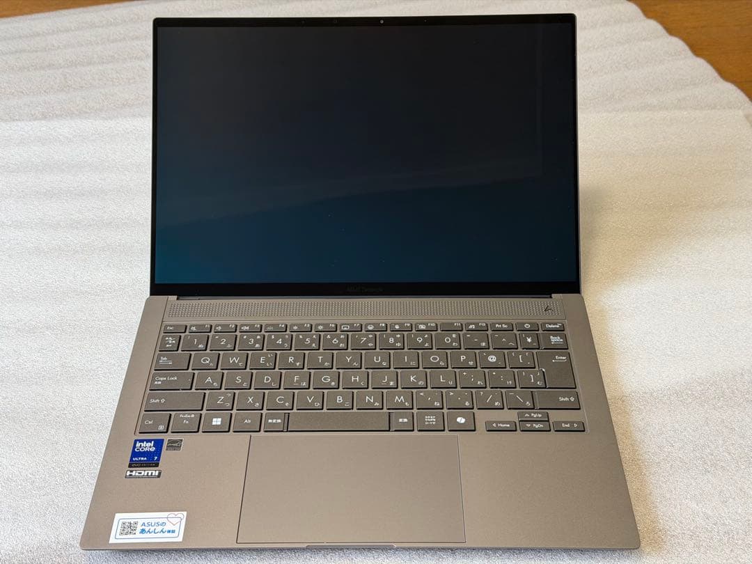 【美品】ASUS Zenbook S 14 スマイヤーグレー i7