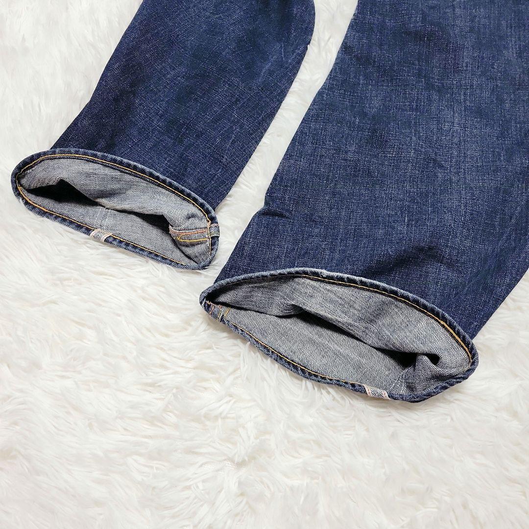 希少✨EVISU　2001 デニム スパイラル セルビッチ/赤耳　36 ビッグ