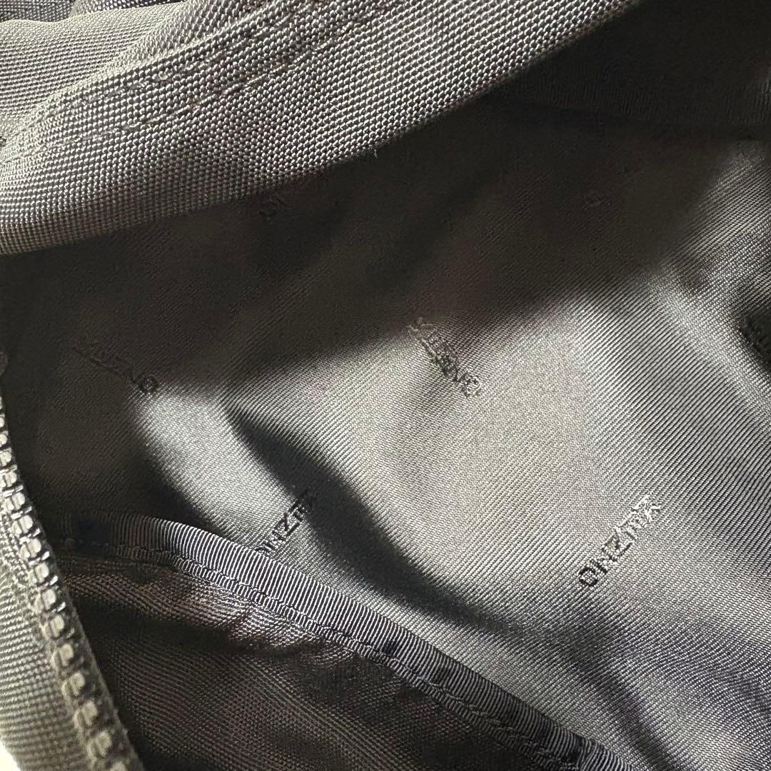 極美品 KENZO ケンゾー タイガー刺繍 ボディバッグ ウエストポーチ 黒