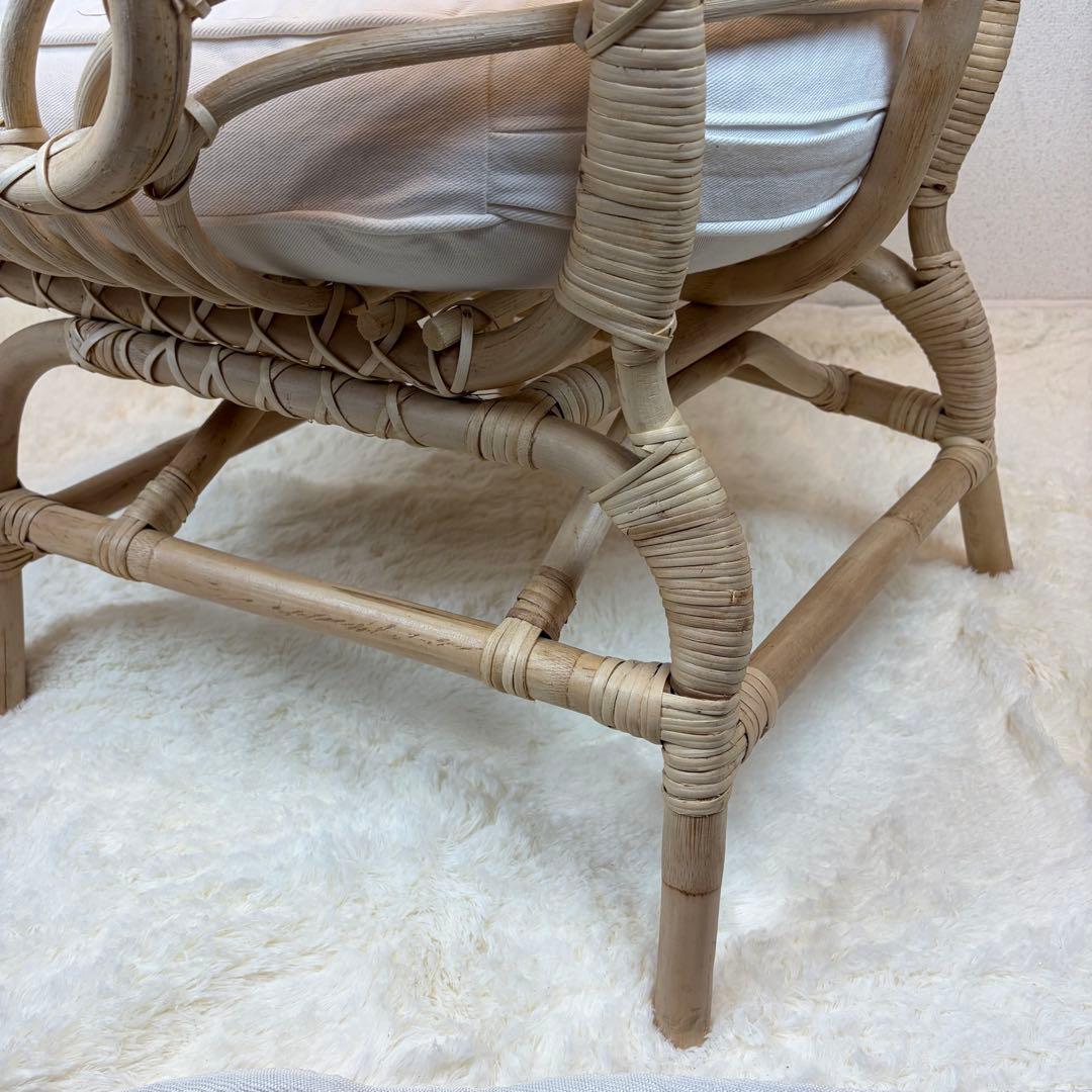 送料無料 IKEA BUSKBO ブスクボー ラタン パーソナルチェア 椅子 A