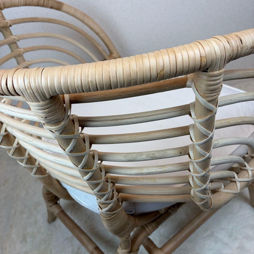 送料無料 IKEA BUSKBO ブスクボー ラタン パーソナルチェア 椅子 A