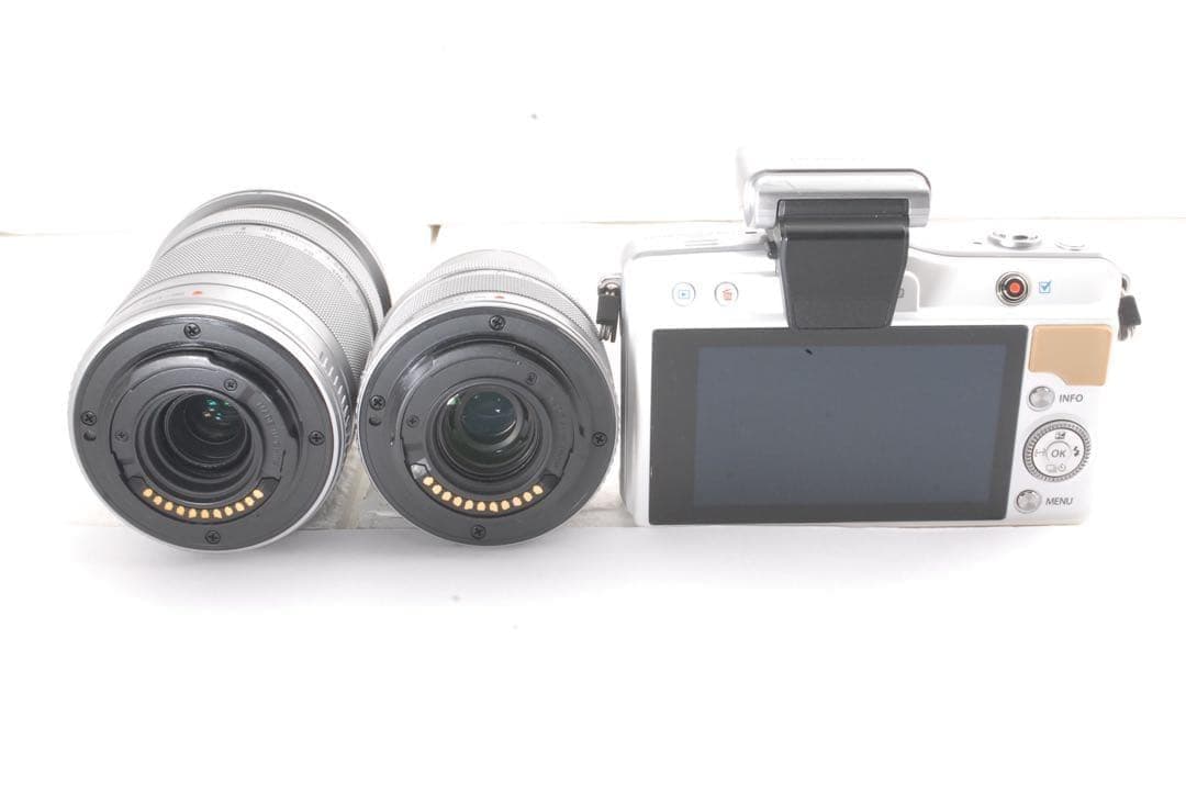 OLYMPUS PEN Mini E-PM2 ダブルズームキット内蔵フラッシュ付