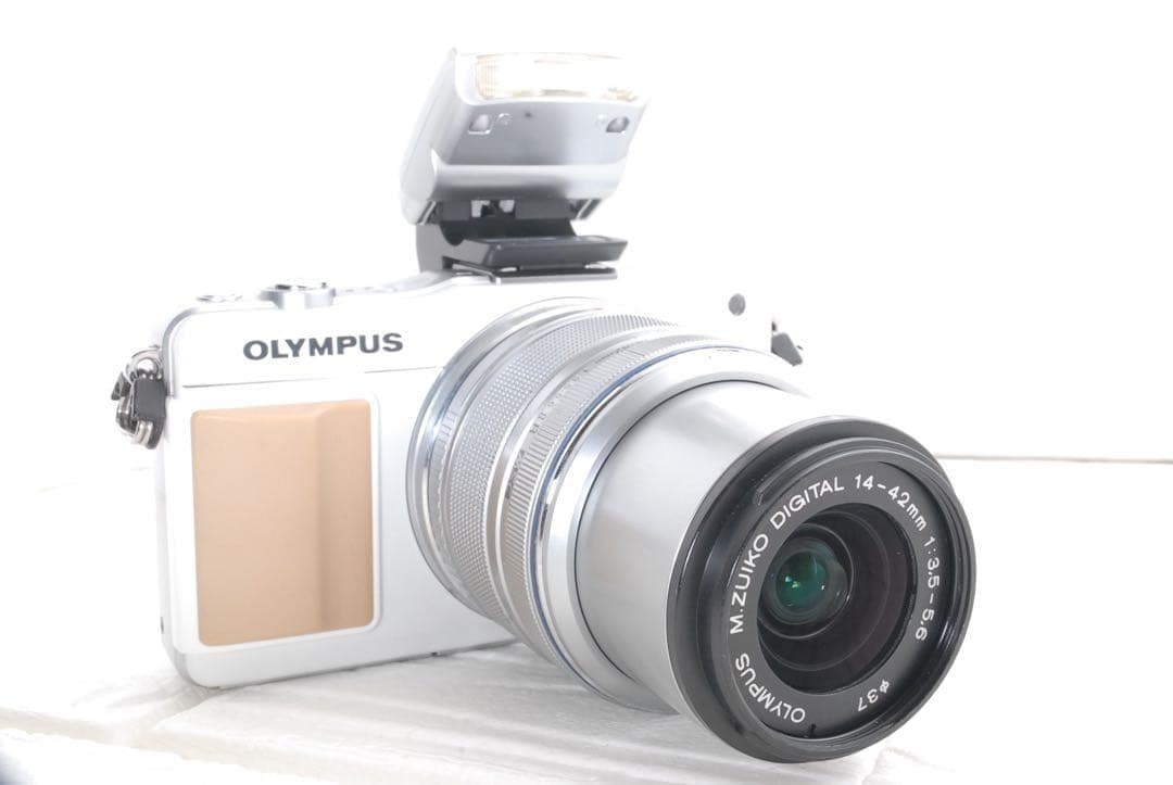 OLYMPUS PEN Mini E-PM2 ダブルズームキット内蔵フラッシュ付