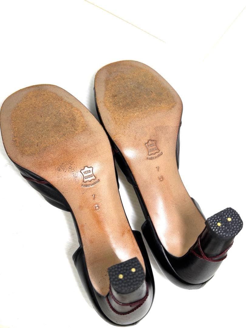 ボッテガヴェネタ　レザー　ブラック　ハイヒール　パンプス　24㎝