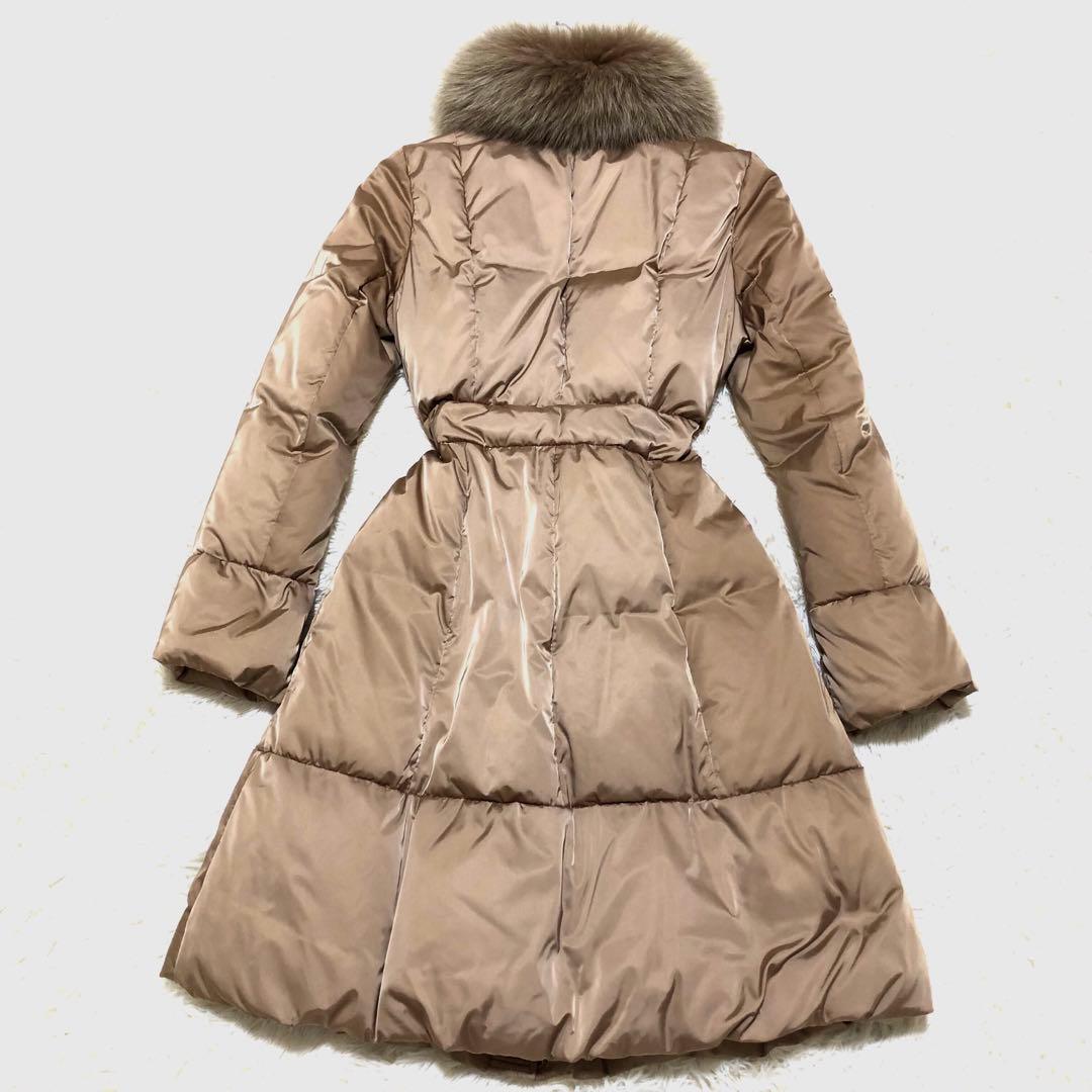 EPOCA エポカ　ファー付　ロングダウンコート　ベージュ 2ウェイ Mサイズ