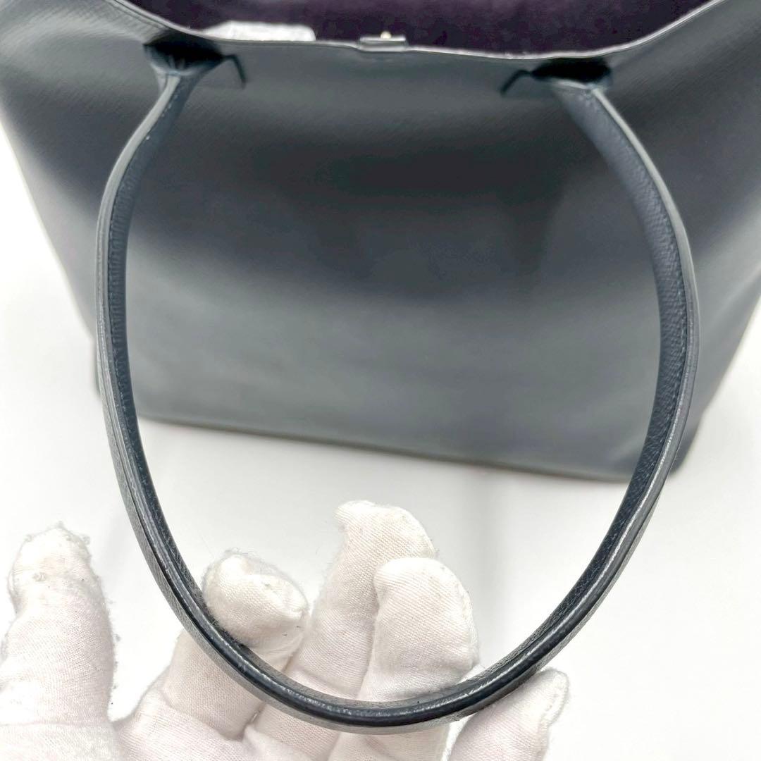 【極美品】Smuthon スマイソン トートバッグ ネイビー オールレザー 紺