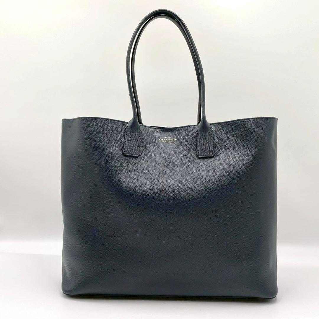 【極美品】Smuthon スマイソン トートバッグ ネイビー オールレザー 紺