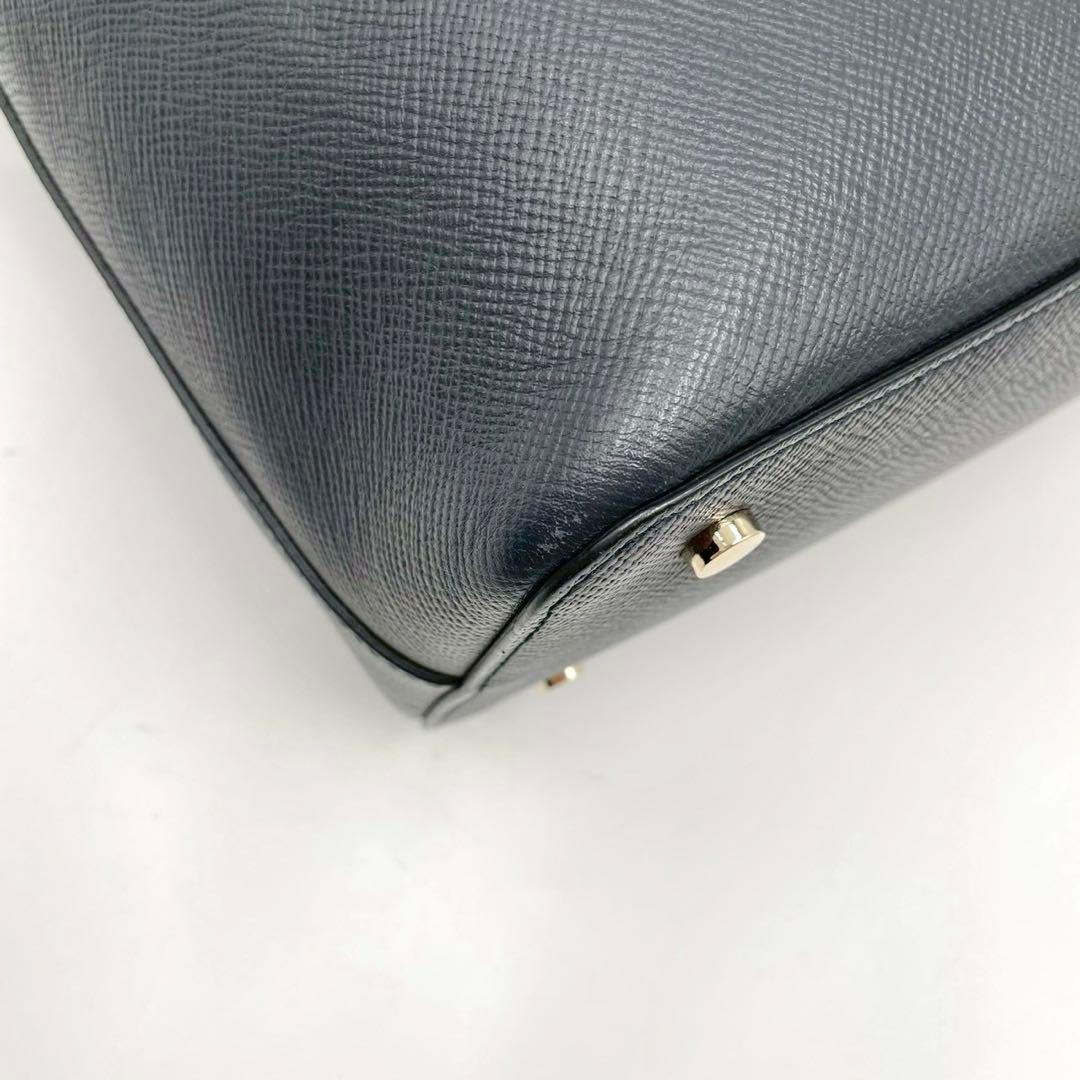 【極美品】Smuthon スマイソン トートバッグ ネイビー オールレザー 紺