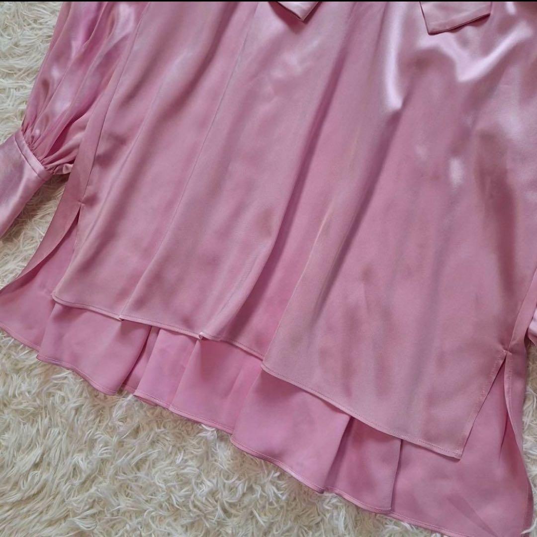 専用✨タグ付✨ルフィル 定価3.9万 現行品 クラシックサテンブラウス ピンク