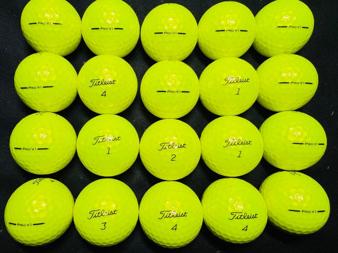 最新 タイトリスト PRO V1 2025年モデル 20個　　イエロー