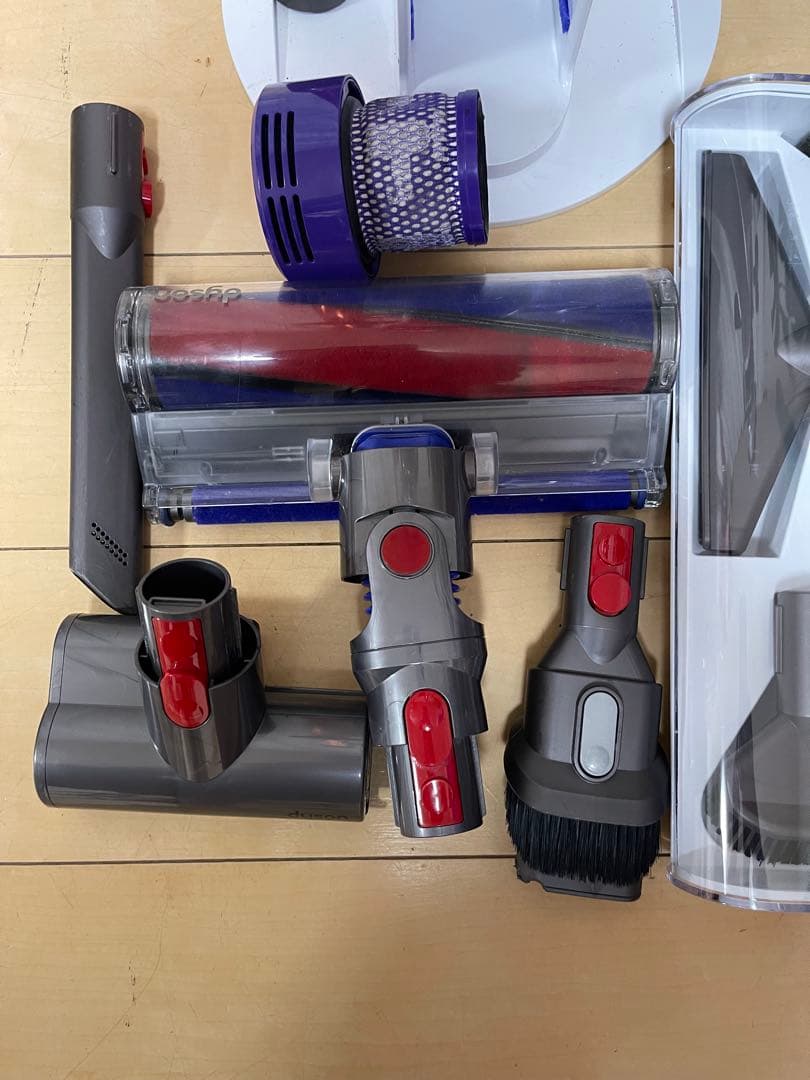 【美品】dyson V10 SV12　純正フロアドック付エコーモード62分