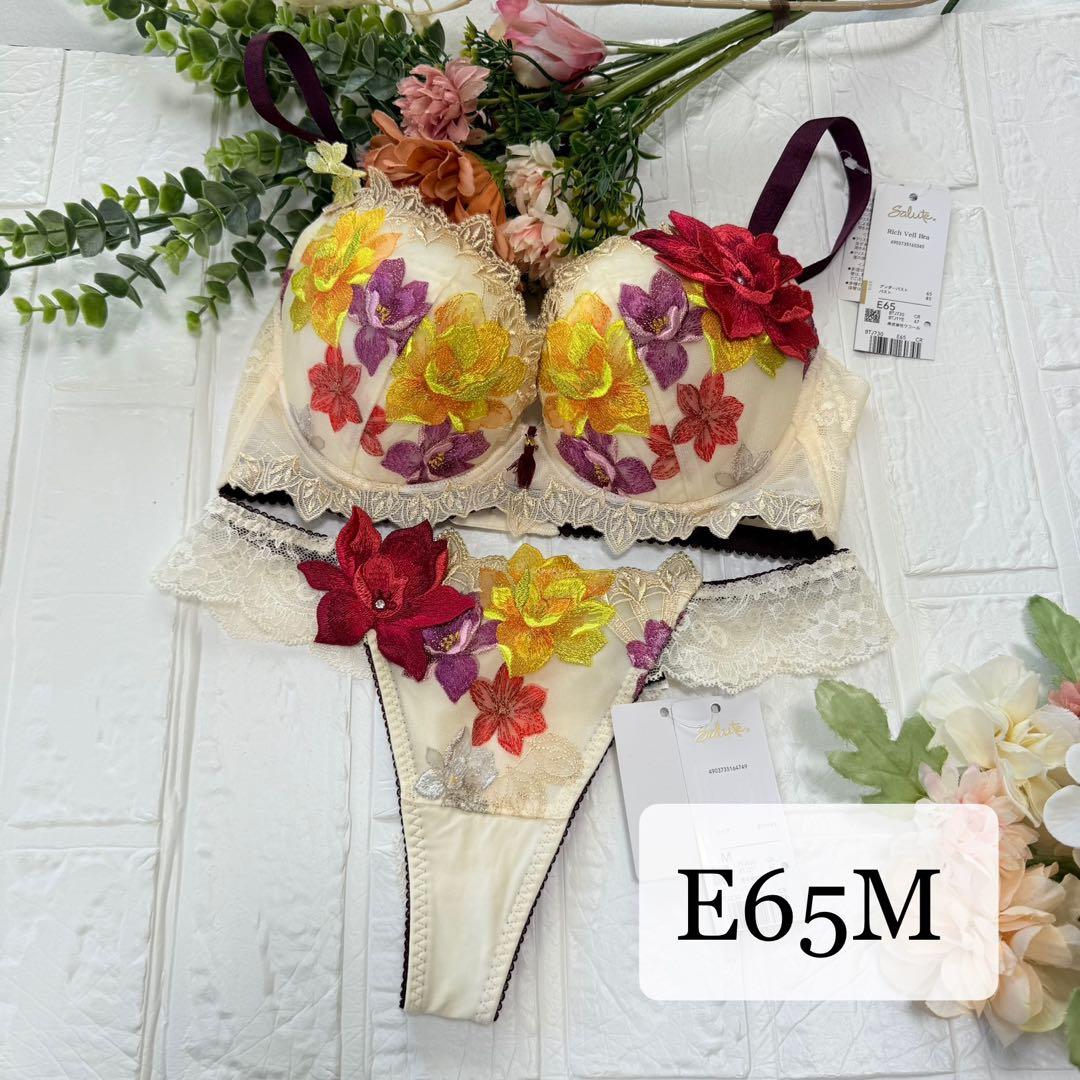 【新品】wacoal サルート　30 ブラ　ソングセット　E65M CR