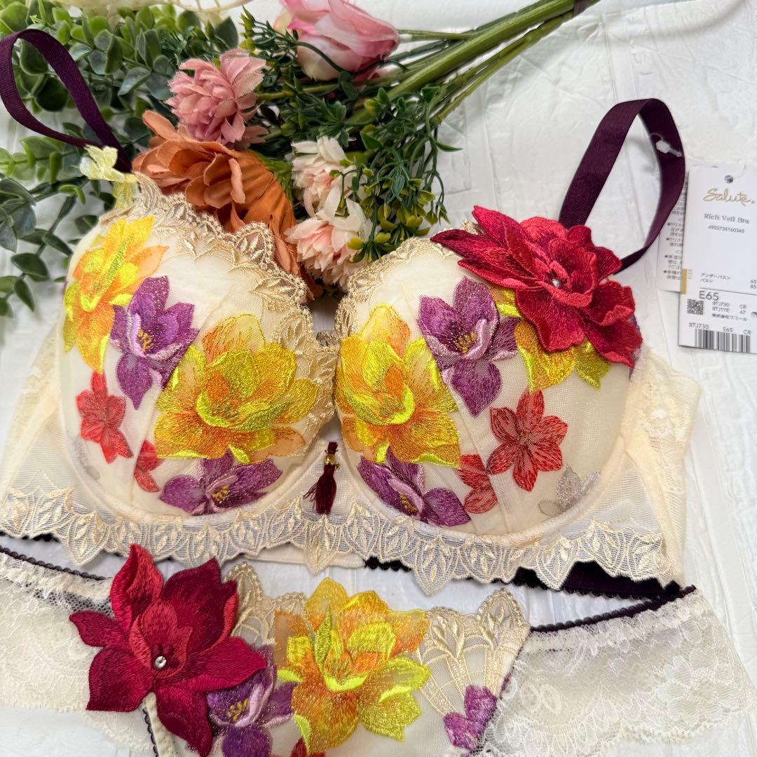 【新品】wacoal サルート　30 ブラ　ソングセット　E65M CR