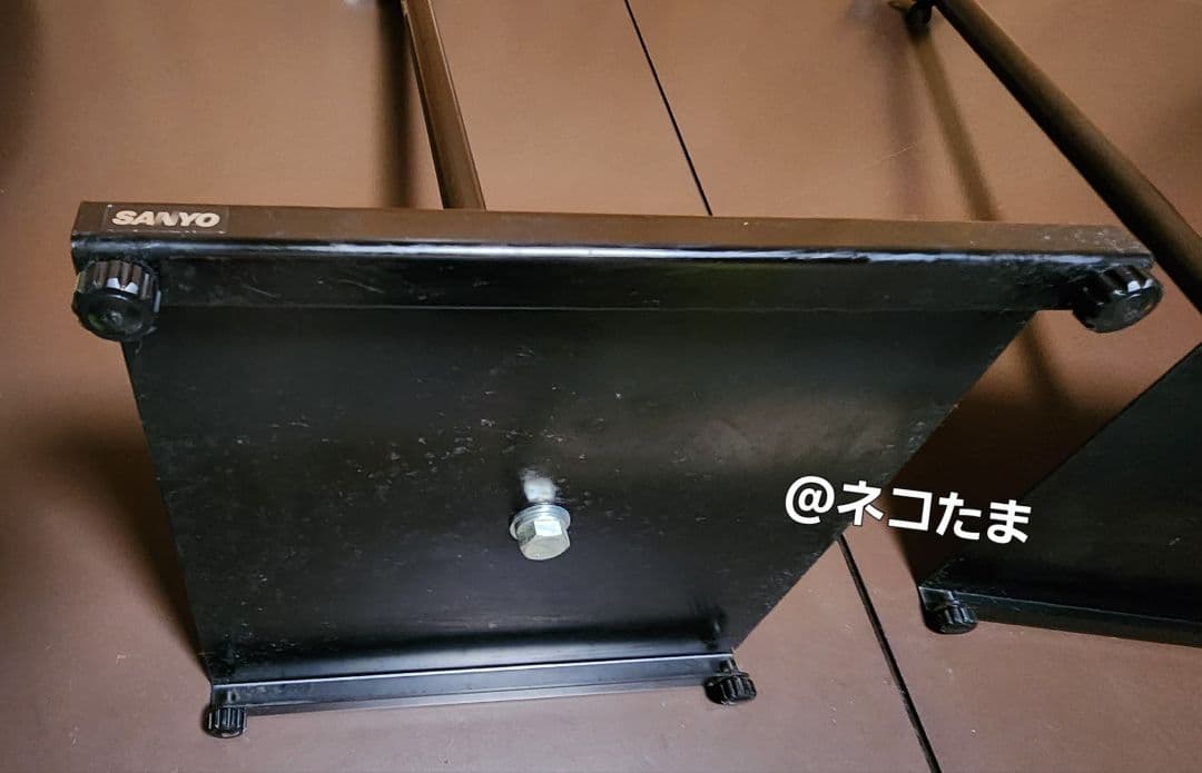【当時品】BOSE 101MM用スピーカースタンド（2台１組）黒 SANYO