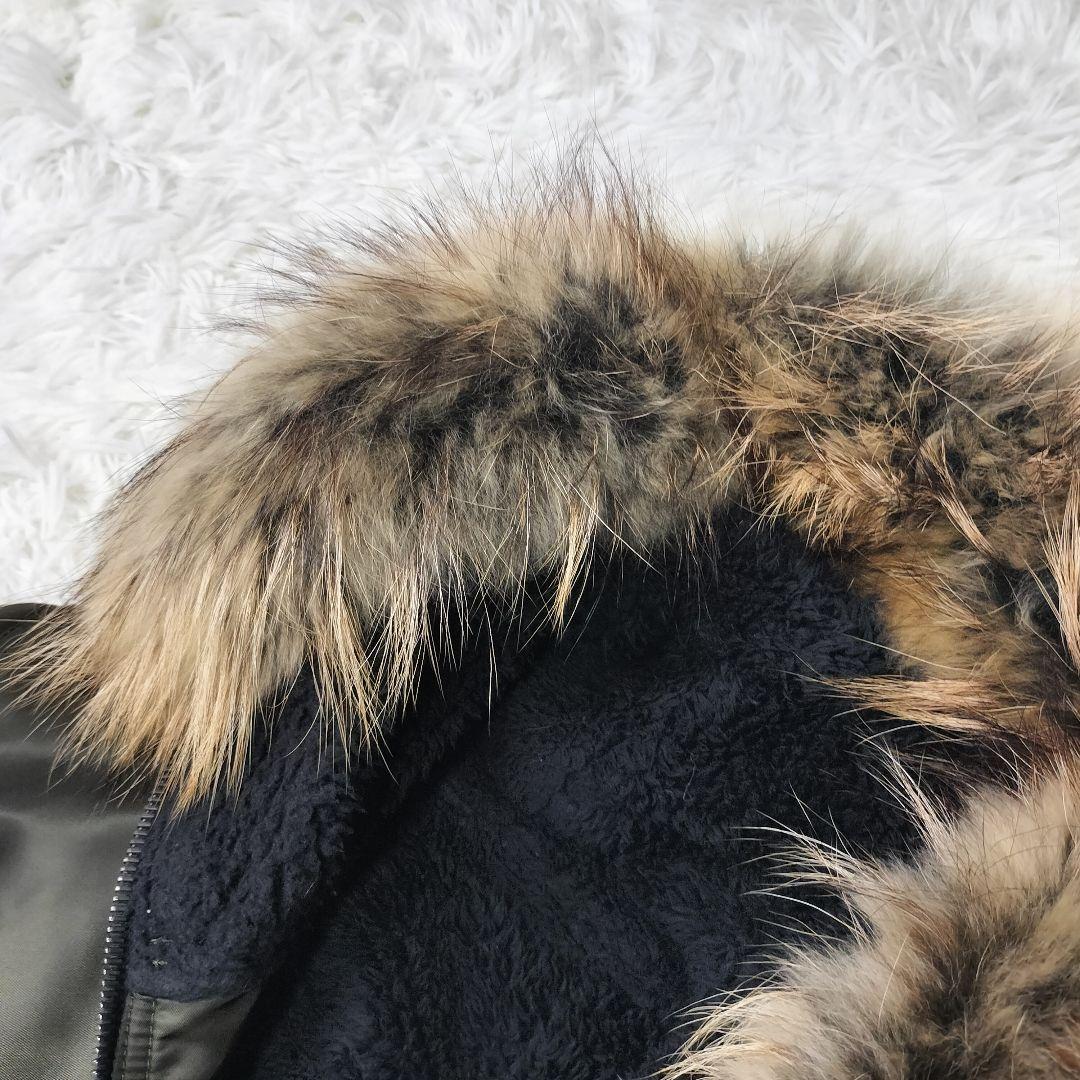 SHELLAC シェラック ナイロンファーモッズコート カーキ 46