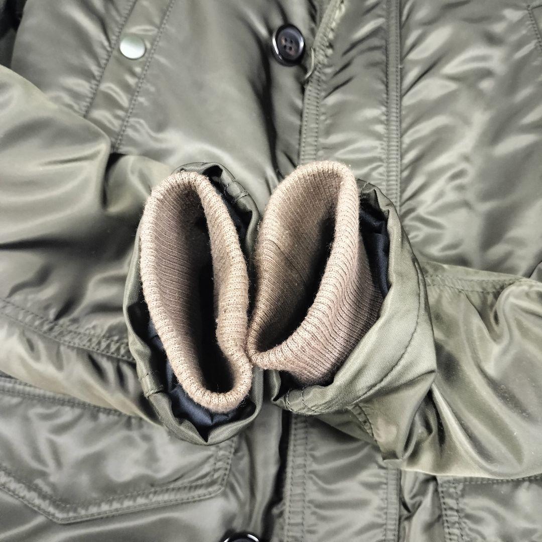 SHELLAC シェラック ナイロンファーモッズコート カーキ 46