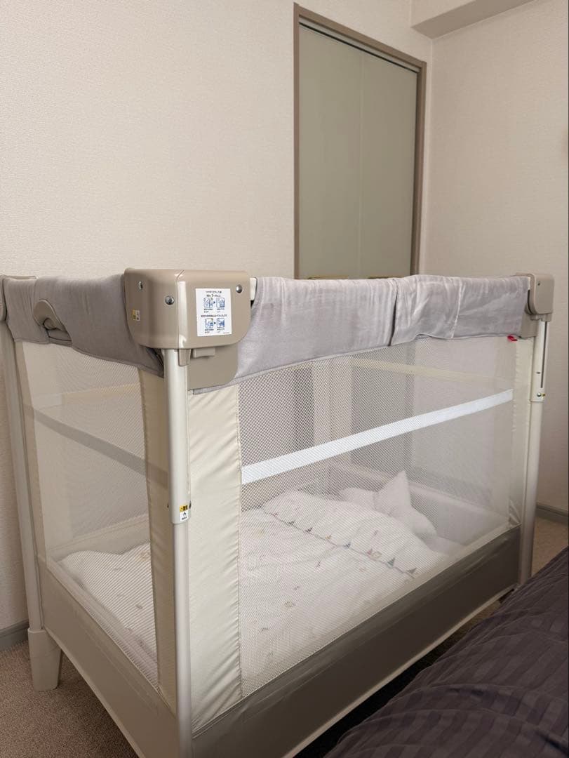 日本製の布団一式セット ココネルエアープラス AB ベビーベッド Aprica