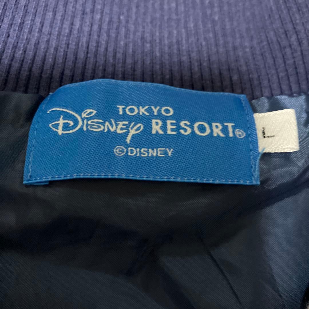 美品　ディズニー ムーラン ムーシュー ドラゴン 刺繍 ベロア スカジャン 　L