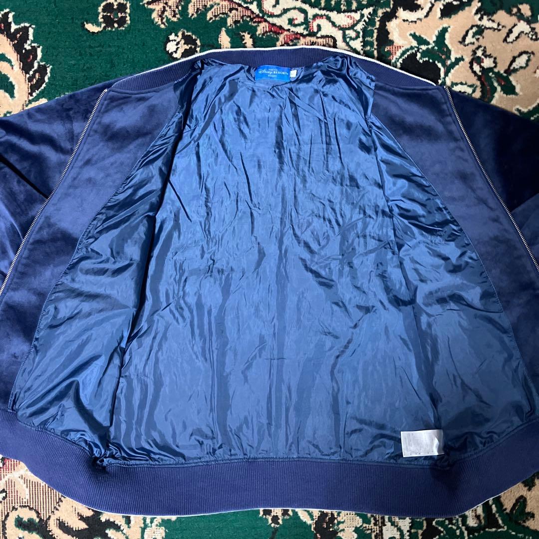 美品　ディズニー ムーラン ムーシュー ドラゴン 刺繍 ベロア スカジャン 　L