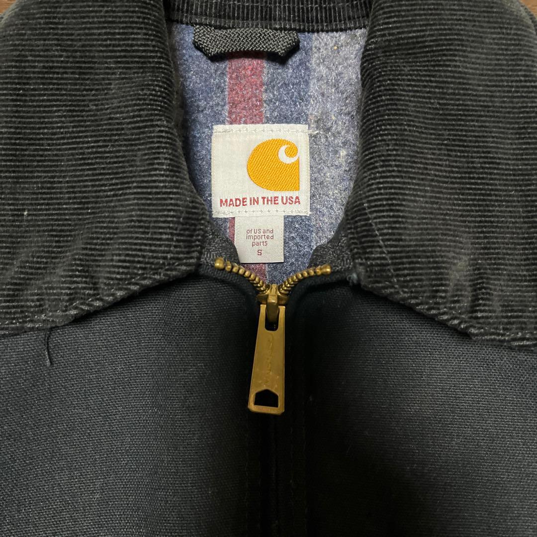 美品　S Carhartt カーハート　デトロイトジャケット　USA J001