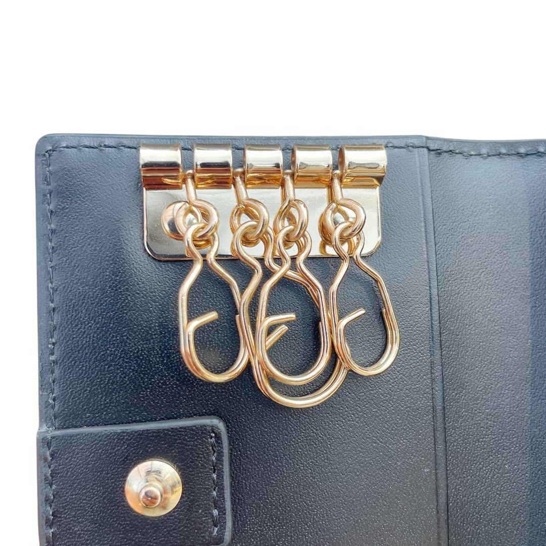 【極美品】ポールスミス　レザー　ケース　キーケース　財布　黒　ラビット