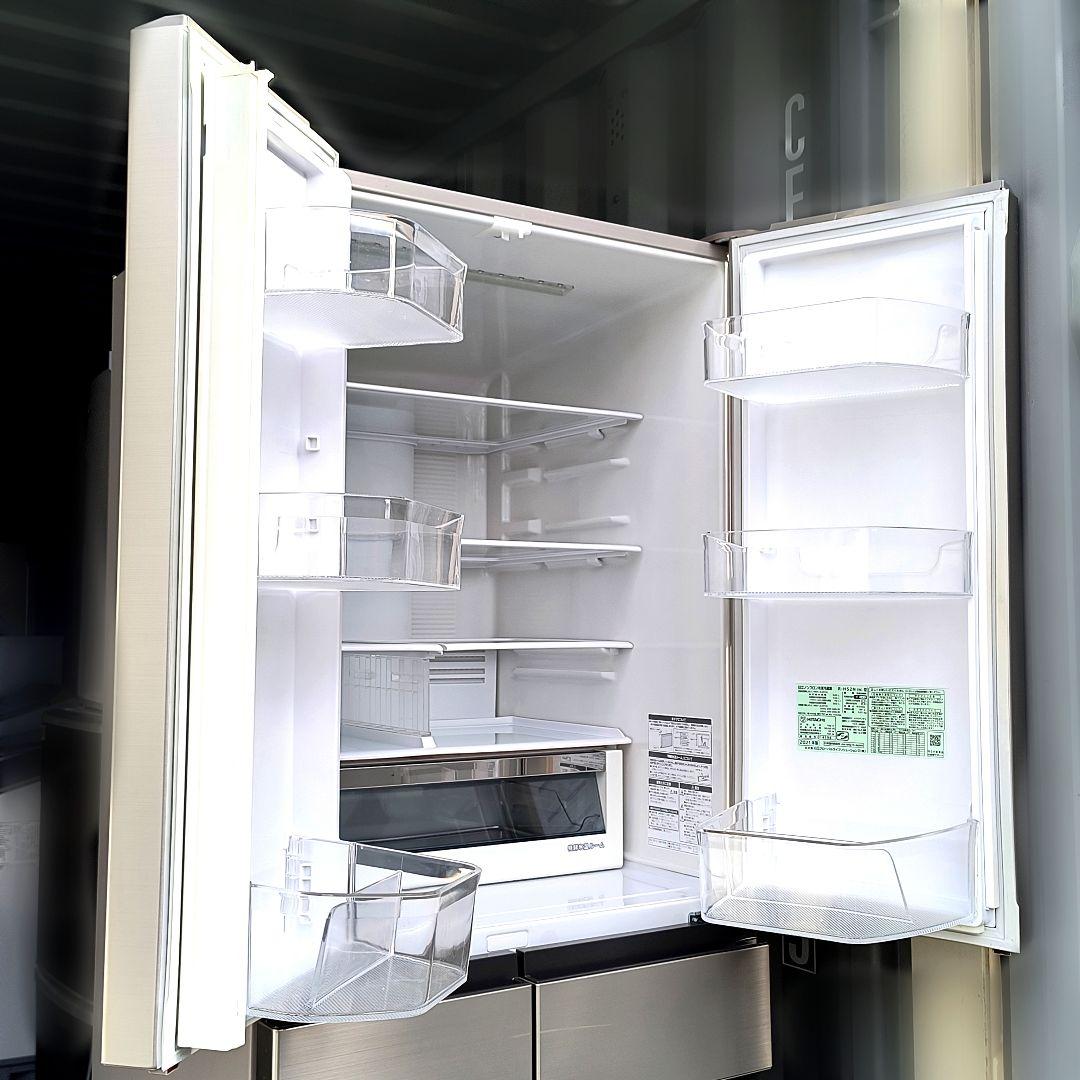 運搬取付無料！シャンパンカラー・まるごとチルド純正日立冷蔵庫！完動品・超美品！