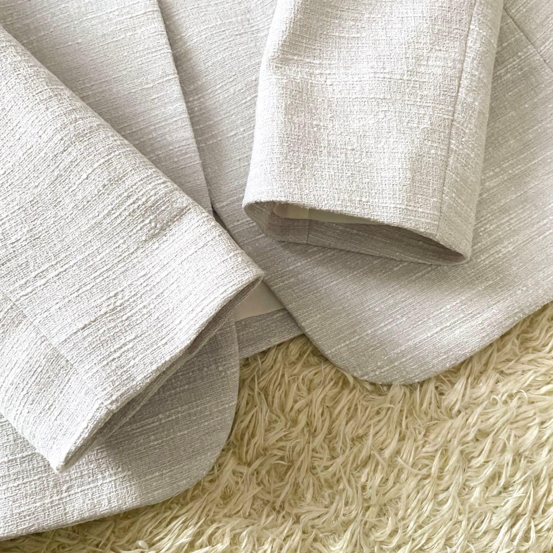 未使用⭐︎UNITED ARROWS 現行品 スラブ ノーカラー パンツスーツ