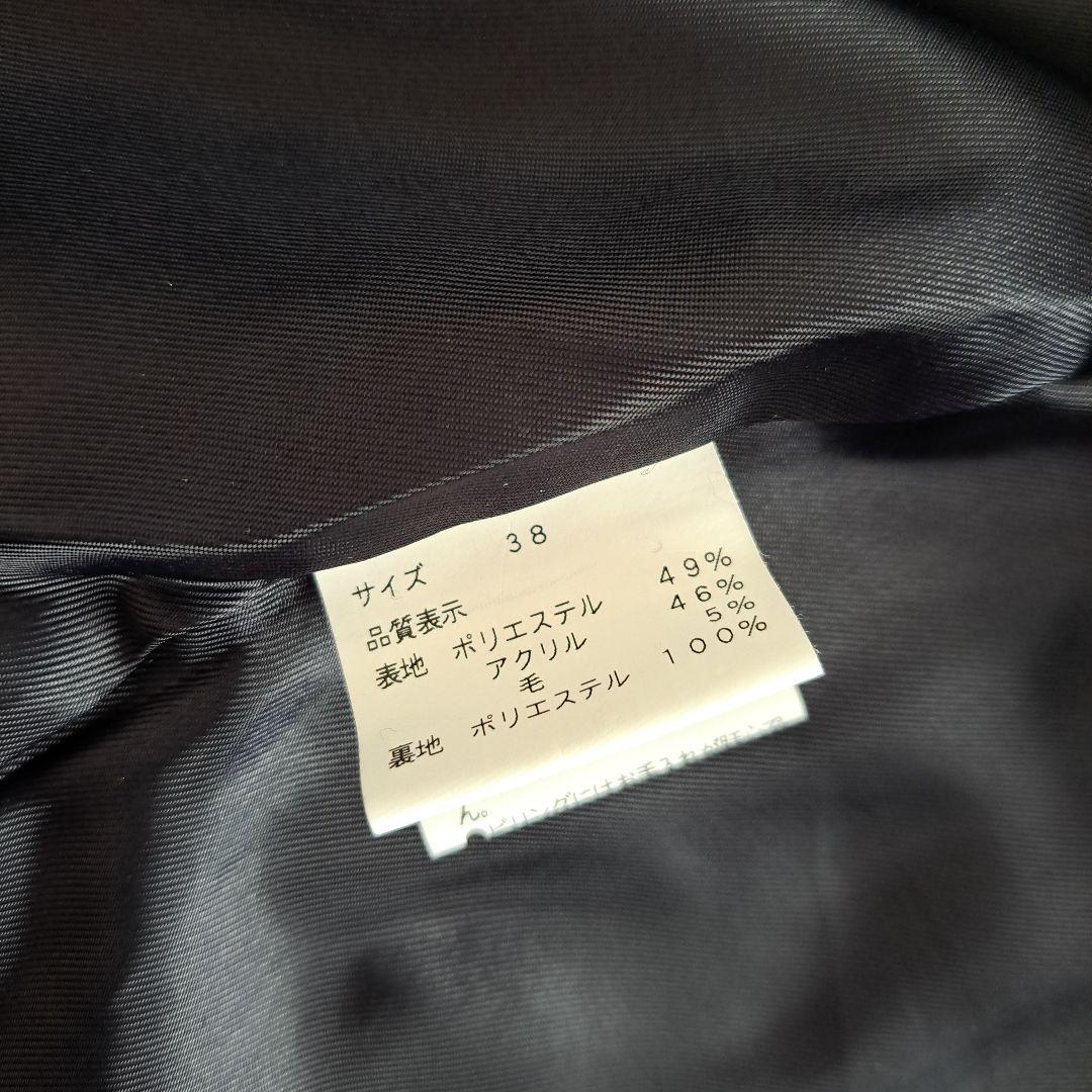 BONAPPETIT　ボナペティ　メルトン　ダッフルコート　ネイビー　ロング　M