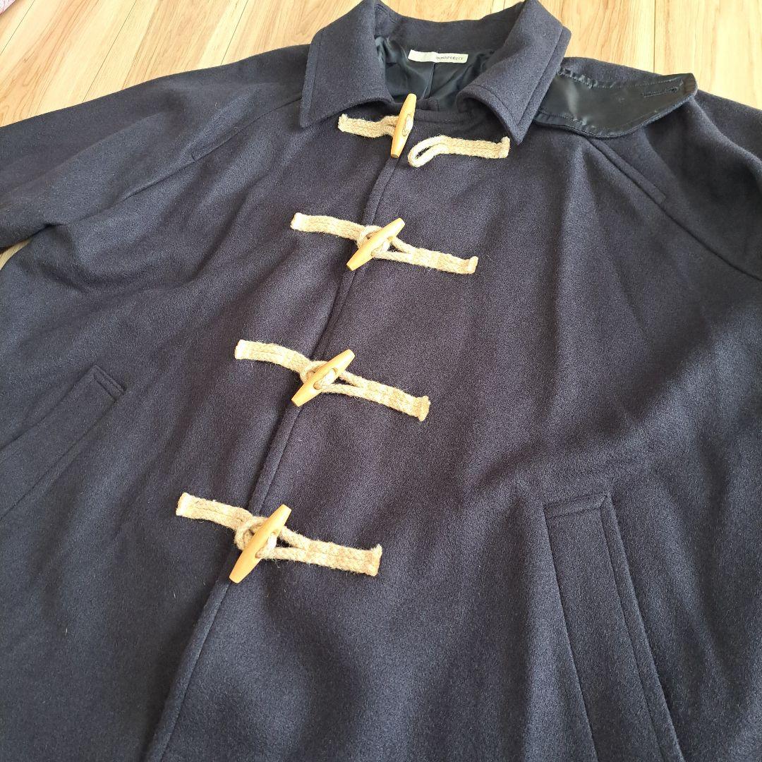 BONAPPETIT　ボナペティ　メルトン　ダッフルコート　ネイビー　ロング　M