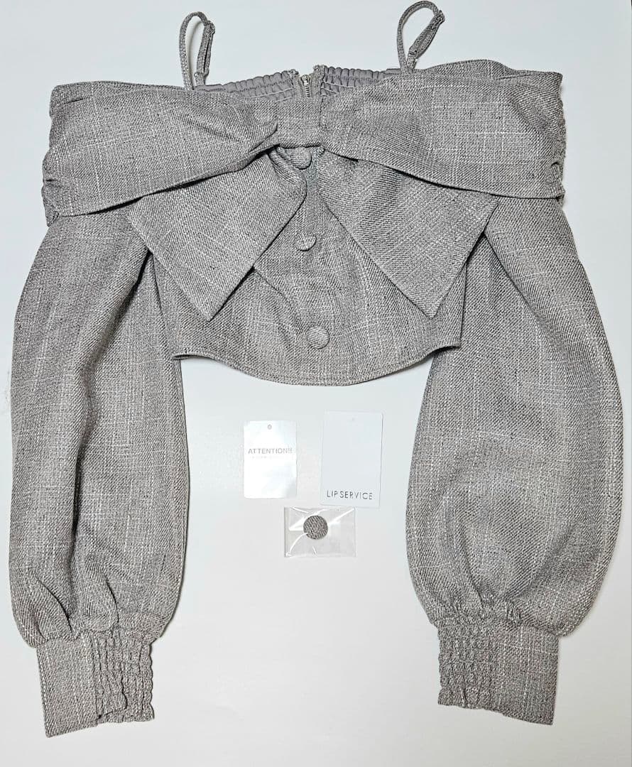 LIPSERVICE リボンオフショルロングスリーブトップス