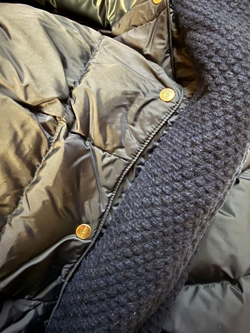 【HERNO】　ヘルノ　ダウンコート　切替ダウン　42 ネイビー