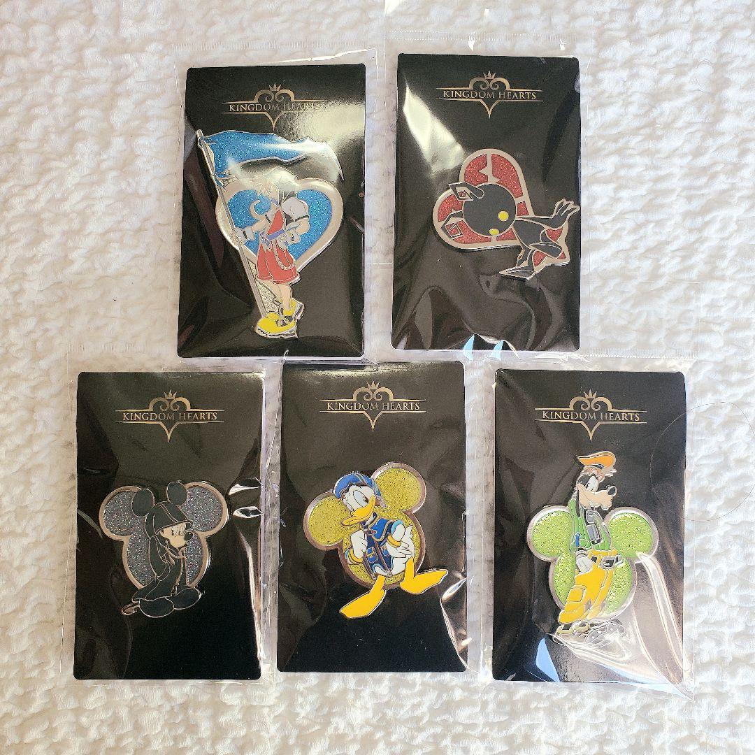 キングダムハーツ ロフト ピンズ 5種 ソラ ドナルド シャドウ ピンバッジ