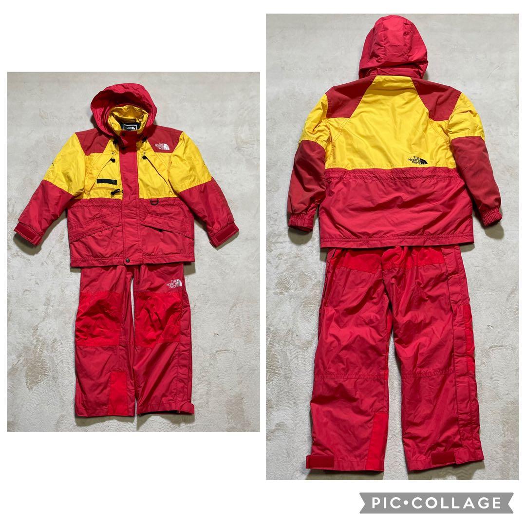 90’s ノースフェイス　SKI WEAR セットアップ　刺繍ロゴ　L相当