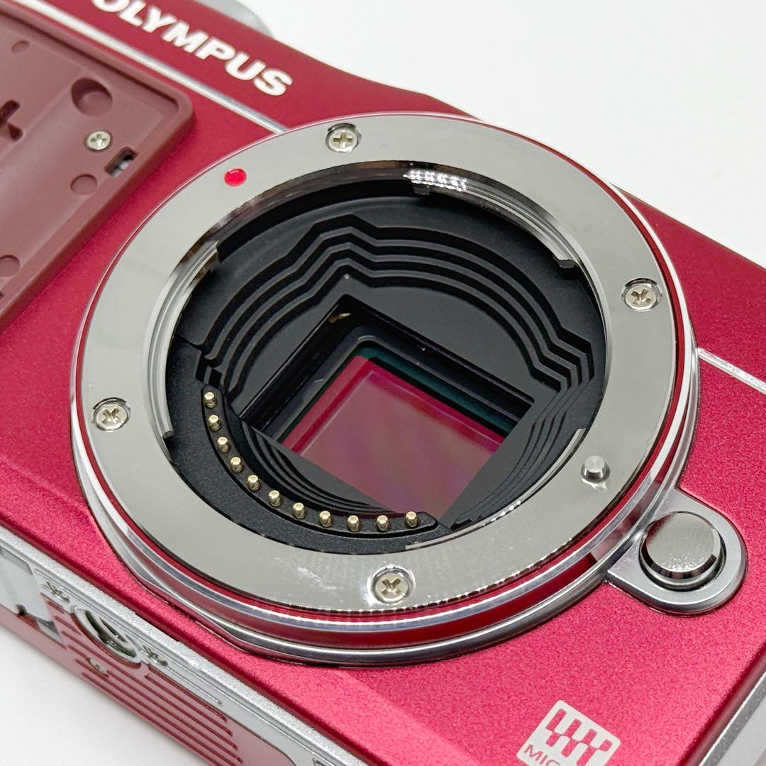 OLYMPUS PEN Mini E-PM2 レッド オリンパス ミラーレス 赤