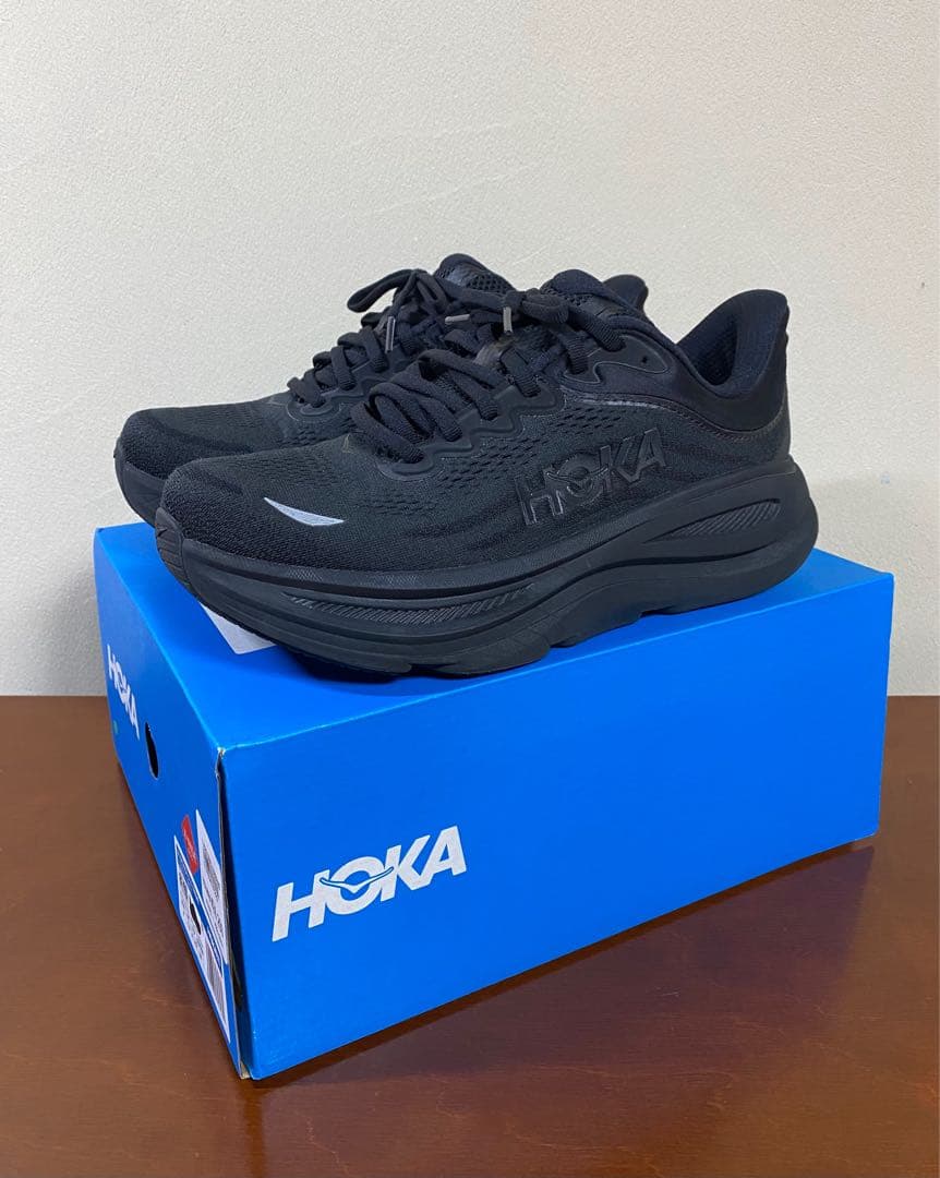 HOKA BONDI 9 X-WIDE (エクストラワイド) 26cmブラック