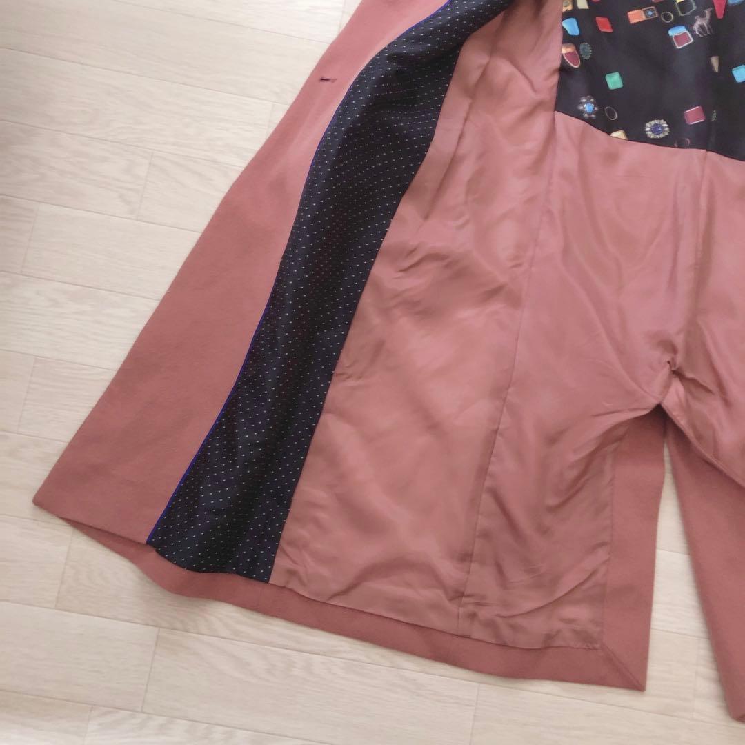 美品✨　ピーエスポールスミス チェスターコート 羊毛　カシミヤ混　柄裏地　ＸＬ