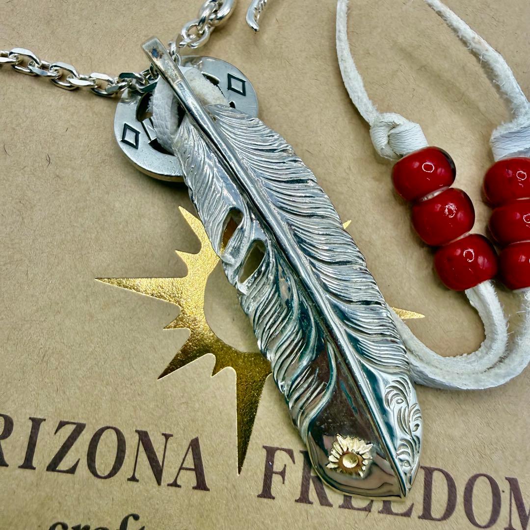 美品　アリゾナフリーダム　フェザーネックレスセット　総額約10万円