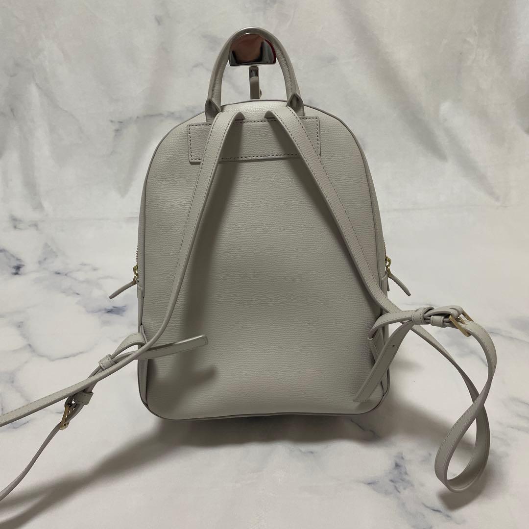 【美品】agnes.b＊アニエスベー＊バックパック＊リュック＊本革＊薄グレー