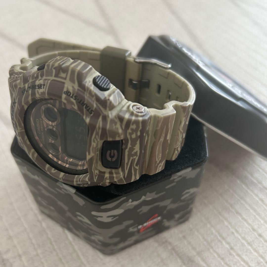 カシオG-SHOCKカモフラージュ柄　メンズ時計缶付 GD-X6900CM