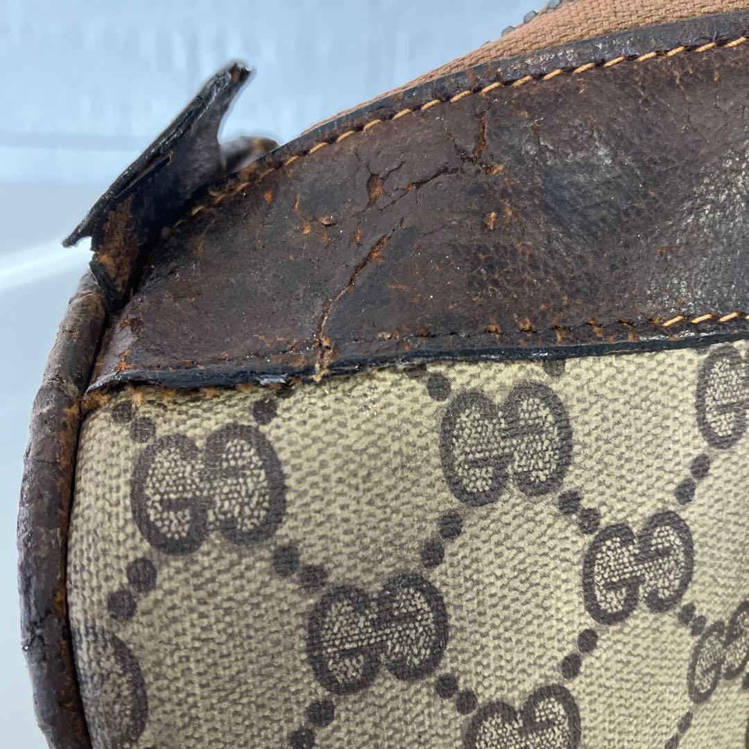 GUCCI　オールドグッチ　ミニボストンバッグ　シェリーライン　PVC　1906