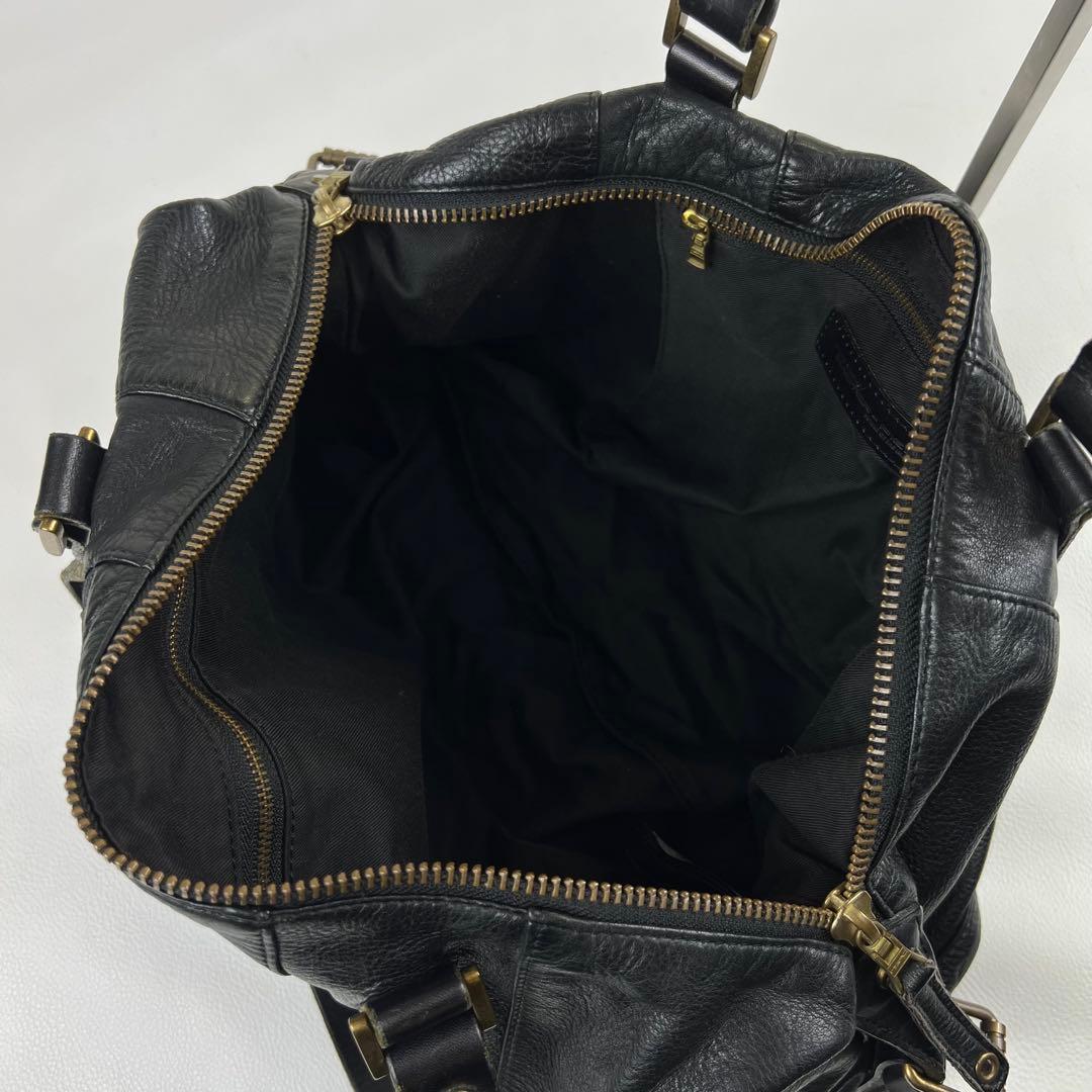 【y2k✨】マスターピース トートバッグ ボストン 2way スタッズ ブラック