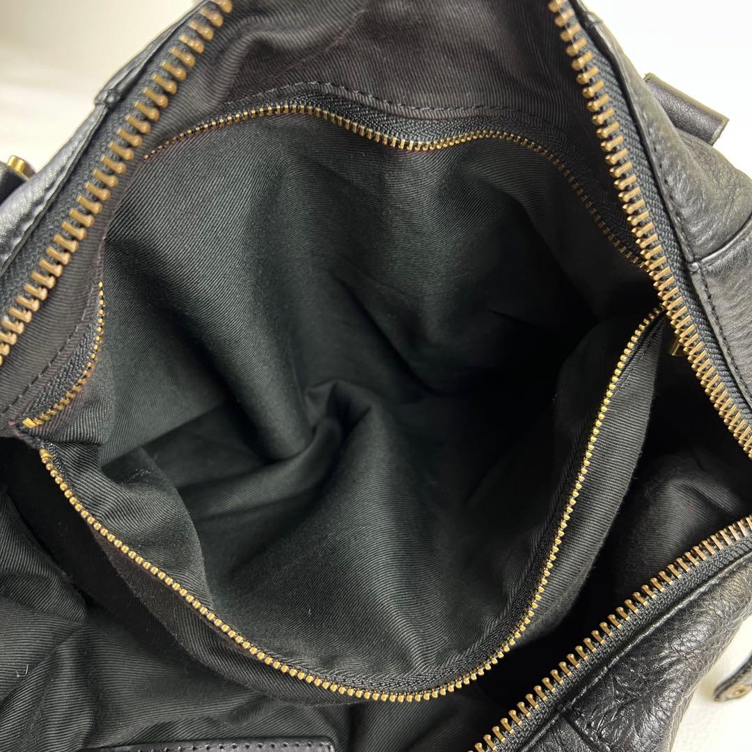 【y2k✨】マスターピース トートバッグ ボストン 2way スタッズ ブラック