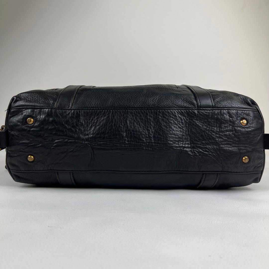 【y2k✨】マスターピース トートバッグ ボストン 2way スタッズ ブラック