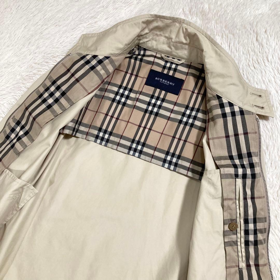 極美品 BURBERRY スウィングトップ ノバチェック ホースロゴ コットン