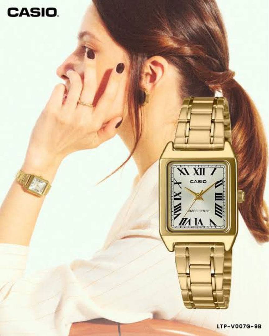 週末特価♪ 新品　CASIO ゴールド　LTP-V007G-9B