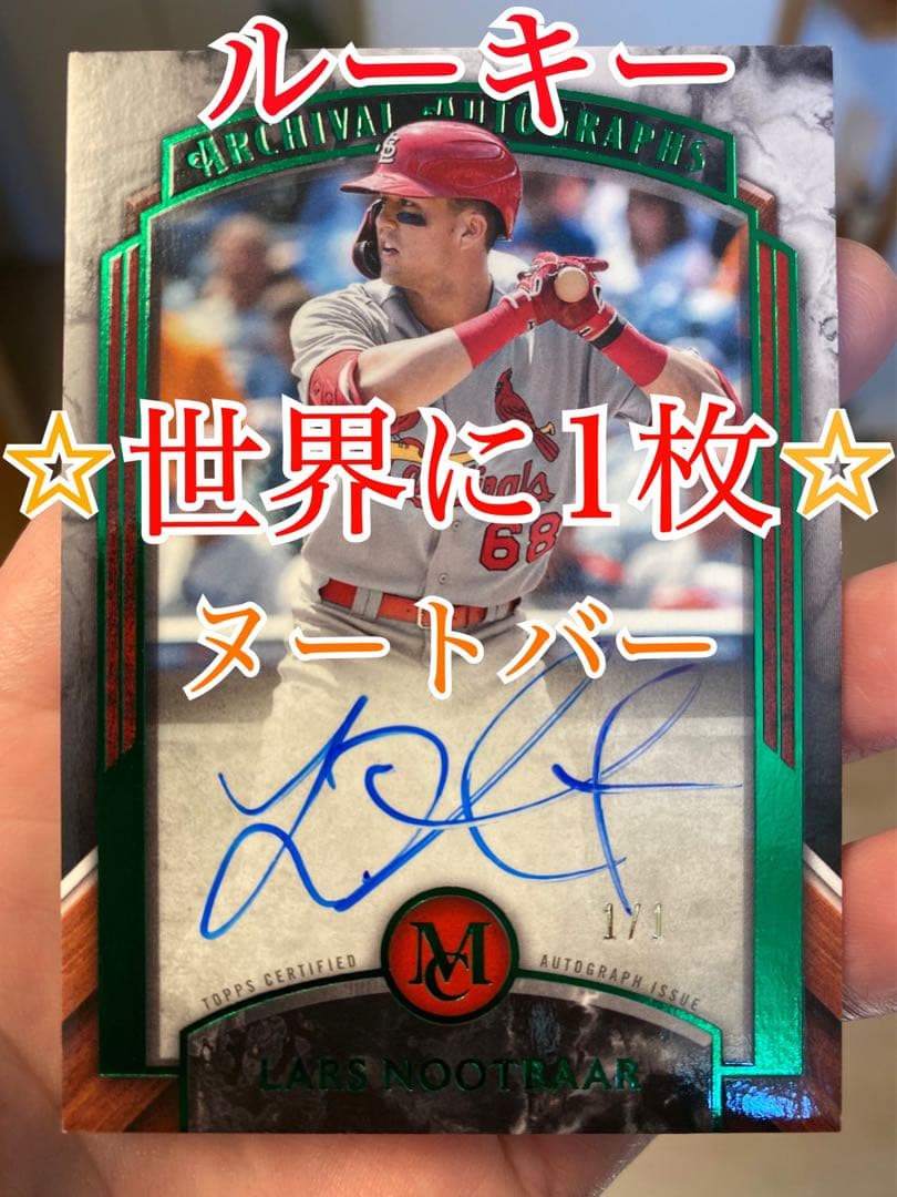ヌートバー サインカード【世界に1枚】TOPPS ルーキー 大谷翔平 auto