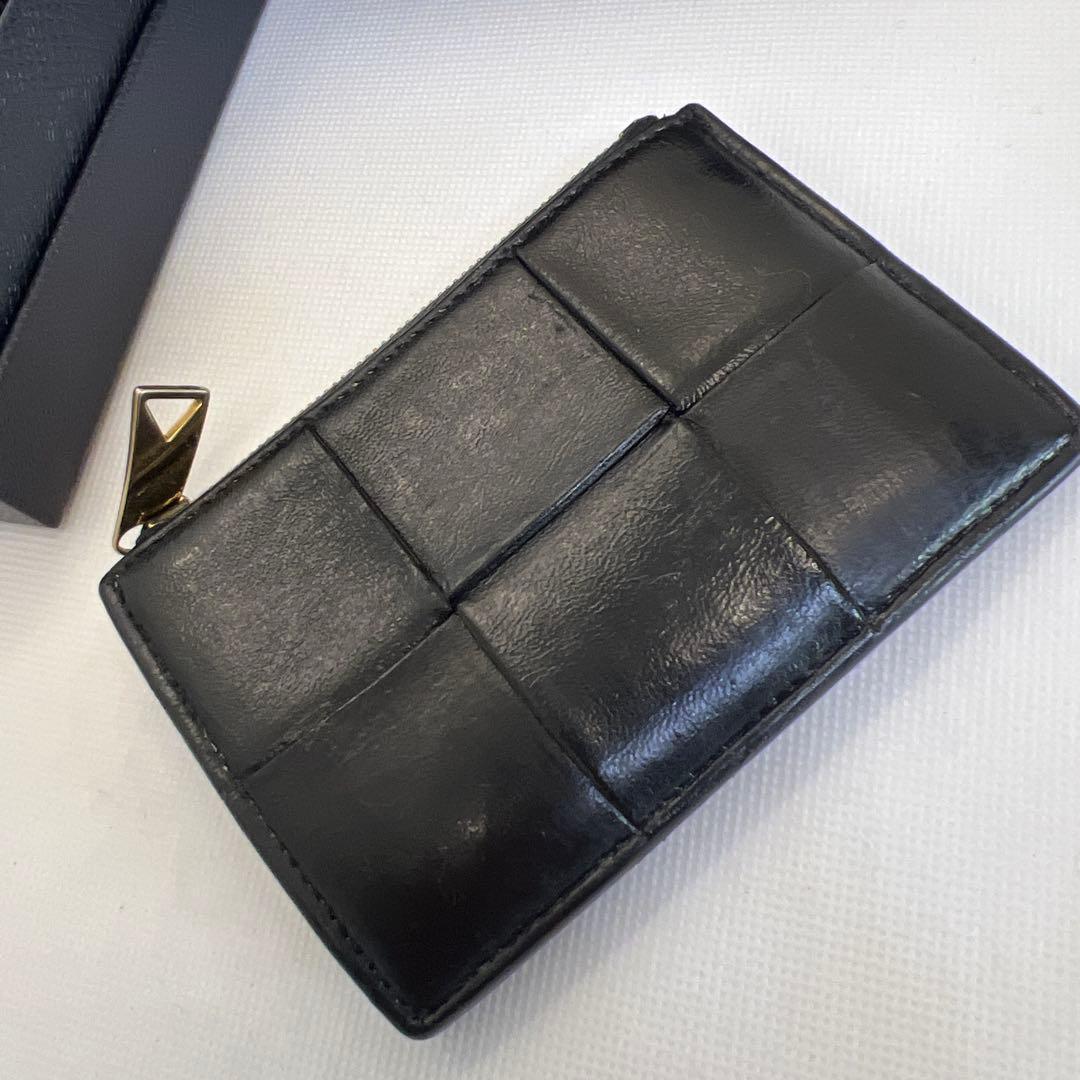 ★BOTTEGA VENETA ブラックフラグメント、、カードケース